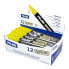 MILAN Display Box 12 Fluoglass Markers Chisel Tip 2 4 mm Yellow Colour