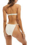 Miss Selfridge mix and match tie front bandeau bikini top in cream