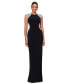 Women's Rhinestone Illusion-Trim Gown