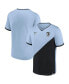 Фото #2 товара Men's Light Blue, Black Minnesota United FC Striker V-Neck T-shirt
