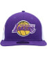 Фото #3 товара Men's Purple Los Angeles Lakers Pop Panels 9FIFTY Snapback Hat