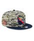 ფოტო #1 პროდუქტის Men's Camo, Navy New England Patriots 2023 Salute To Service 9FIFTY Snapback Hat