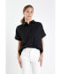 ფოტო #2 პროდუქტის Women's Mixed Media Top