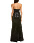 Rene Ruiz Strapless Sweetheart Sequin Gown Women's