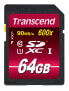 Фото #2 товара Transcend SD Card SDXC/SDHC Class 10 UHS-I 600x 64GB - 64 GB - SDXC - Class 10 - MLC - 90 MB/s - Class 1 (U1)