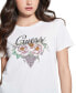 ფოტო #3 პროდუქტის Women's Embellished Grape Vine Logo T-Shirt