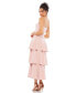 ფოტო #3 პროდუქტის Women's Ieena Belted Tiered Ruffle Sleeveless Midi Dress