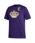 Фото #3 товара Men's Anze Kopitar Purple Los Angeles Kings Reverse Retro 2.0 Name and Number T-shirt