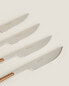 Set of knives with round handle detail