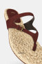 Фото #5 товара Кожаные сандалии с пряжкой ZARA