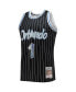 Men's Penny Hardaway Black Orlando Magic 1994-95 Hardwood Classics 75th Anniversary Diamond Swingman Jersey Черный, Small - фото #3