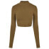 ფოტო #4 პროდუქტის URBAN CLASSICS Organic Cropped long sleeve high neck T-shirt