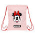 Backpack with Strings Minnie Mouse Me time Light Pink 26 x 34 x 1 cm