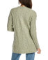 Фото #2 товара Hannah Rose Riley Cable Wool & Cashmere-Blend Cardigan Women's Green Xs