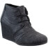 Фото #2 товара TOMS Kala Wedge Booties Womens Black Casual Boots 10015785