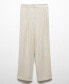 Фото #5 товара Women's Striped Linen Suit Pants