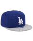 ფოტო #1 პროდუქტის Men's Royal, White Los Angeles Dodgers On Deck 59FIFTY Fitted Hat