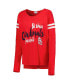 Фото #3 товара Women's Red St. Louis Cardinals Free Agent Long Sleeve T-shirt
