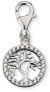 Silver pendant for Tree of Life bracelet with zircons ERC-LILTREE-ZI