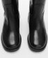 ფოტო #4 პროდუქტის Women's Leather High-Leg Boots