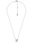 Фото #1 товара Decent silver necklace with zircons MKC1660CZ040