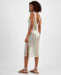 ფოტო #2 პროდუქტის Women's Open Knit Sleeveless Cover Up Dress, Created for Macy's