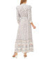 Фото #2 товара Women's Floral Long Sleeve Maxi Dress