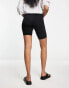 ASOS DESIGN 2 pack basic legging shorts in black