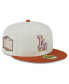 Фото #1 товара Men's Cream, Orange Los Angeles Dodgers 59FIFTY Fitted Hat