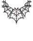 ფოტო #2 პროდუქტის Faux Stone Bat Statement Bib Necklace