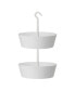Фото #1 товара Sunny Round Hanging Two-Tier Planter 12 Inch White