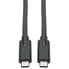 Фото #1 товара Tripp U420-006-5A USB-C Cable (M/M) - USB 3.2 - Gen 1 (5 Gbps) - 5A Rating - Thunderbolt 3 Compatible - 6 ft. (1.83 m) - 1.83 m - USB C - USB C - USB 3.2 Gen 1 (3.1 Gen 1) - 5000 Mbit/s - Black