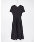 Фото #3 товара Women's Plus Size Navi Midi Jersey Dress