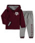 Фото #3 товара Toddler Boys Maroon, Heathered Gray Texas A&M Aggies Poppies Hoodie and Sweatpants Set