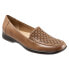 Фото #2 товара Trotters Jenn Laser T1613-220 Womens Brown Wide Leather Loafer Flats Shoes 6