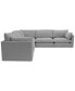 Фото #5 товара Marsten 126" 5-Pc. Fabric Sectional, Created for Macy's