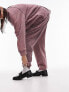 Topshop co-ord premium acid wash cuffed jogger in pink M - фото #5