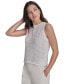 Фото #3 товара Women's Crewneck Sleeveless Cotton Blouse