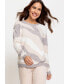 ფოტო #1 პროდუქტის Long Sleeve Round Neck Statement Sweater