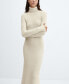 Фото #4 товара Women's Knitted Turtleneck Dress