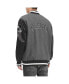 Фото #3 товара Men's Heather Gray, Black Pittsburgh Steelers Gunner Full-Zip Varsity Jacket