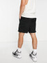 River Island two pocket cargo shorts in black
