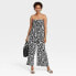 Фото #2 товара Women's Sleeveless Jumpsuit - Knox Rose Black Licorice Floral XS