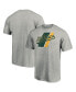 Фото #1 товара Men's Heathered Gray Oakland Athletics Prep Squad T-shirt