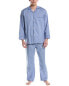 Фото #1 товара Brooks Brothers 2Pc Pajama Shirt & Pant Set Men's