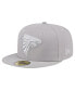 ფოტო #1 პროდუქტის Men's Gray Atlanta Falcons Color Pack 59FIFTY Fitted Hat