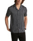 ფოტო #1 პროდუქტის Men's Empire Printed Stripe Camp Shirt