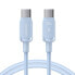 Фото #3 товара Kabel przewód USB-C - USB-C 100W 1.2m niebieski