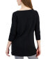 Petite 3/4-Sleeve Boat-Neck Top, Created for Macy's