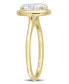 ფოტო #4 პროდუქტის Moissanite in 10K Gold Oval Solitaire Engagement Ring